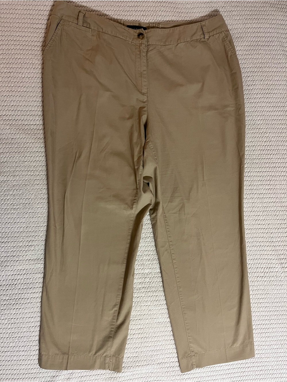 Talbots Women’s Khaki Straight-Leg Chinos - Light Tan